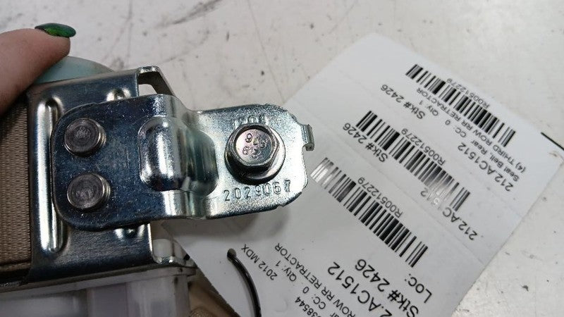 Acura MDX Passenger Right Rear Back Seat Belt Strap Retractor2010 2011 2012 2013