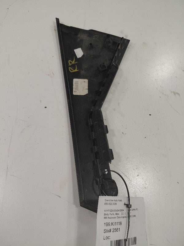 Kia Sorento Passenger Right Rear Rearward Door Applique {83280C5000} 2