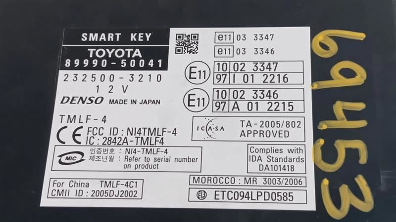 Theft-locking Left Hand Front Dash Fits 07-08 LEXUS LS460 OEM