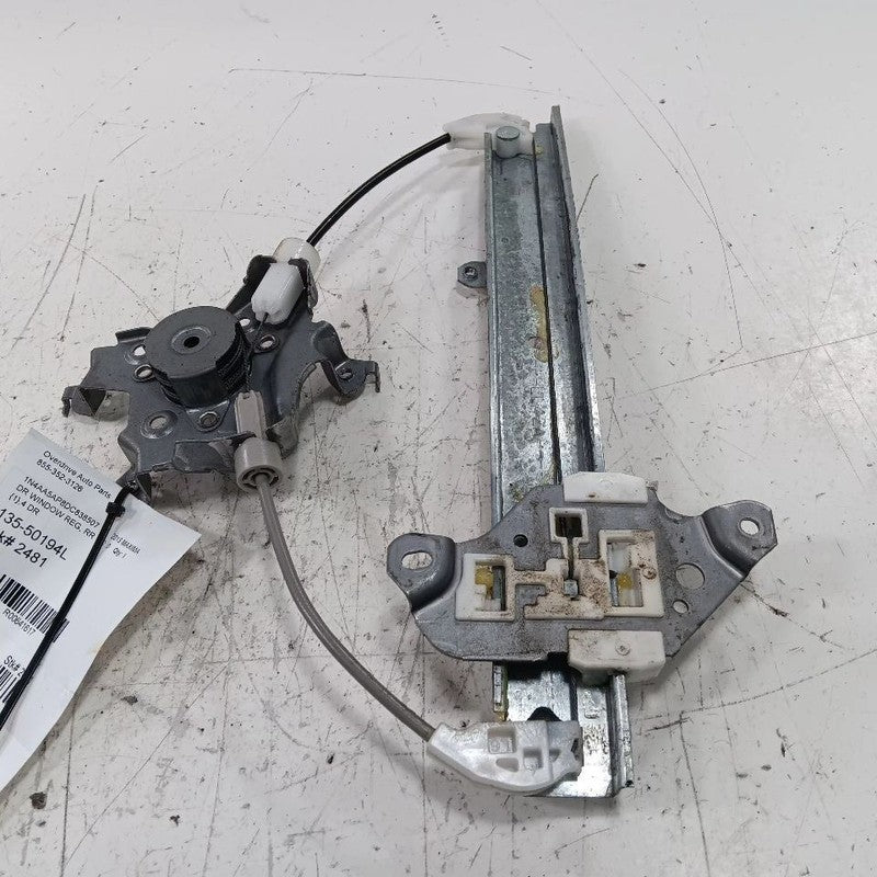 Left Rear Window Regulator Fits 09-14 Nissan Maxima