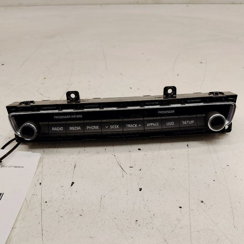 Audio Equipment Radio Control Panel ID 96540A8180WK Fits 16-19 Kia Opt