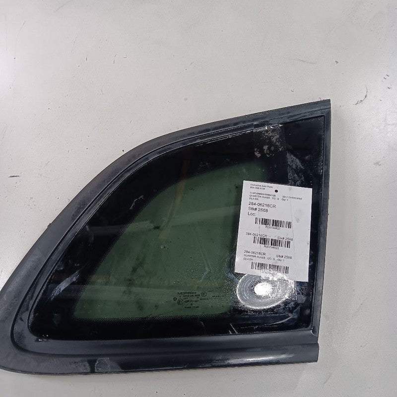 Passenger Quarter Glass Window Privacy Tint Black Trim 14-18 Jeep Cherokee