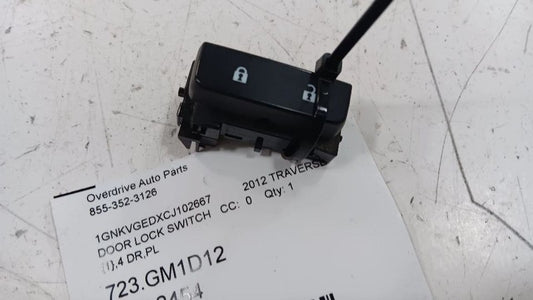 Chevy Traverse Power Door Lock Switch  2010 2011 2012 2013