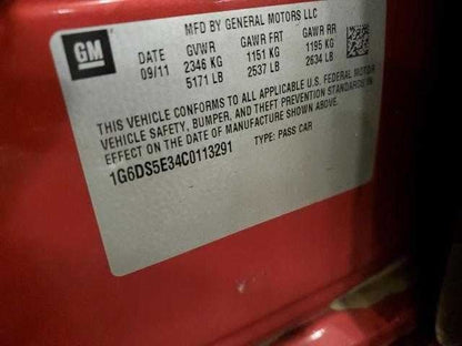 Cadillac CTS CTS       2012 Back Up Sensor 2011 2012 2013