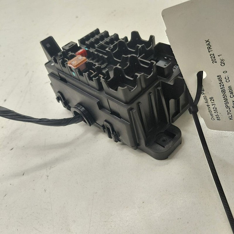 Chevy Trax Rear Cabin Fuse Box Interior  2022 2021