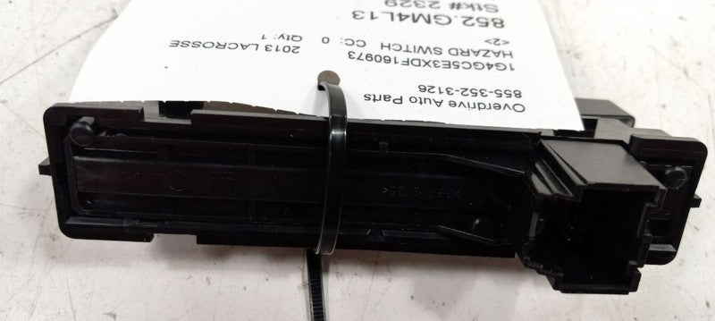 Buick LaCrosse Hazard Switch 4 Way Flasher Button 2010 2011 2012 2013 2014 2015 