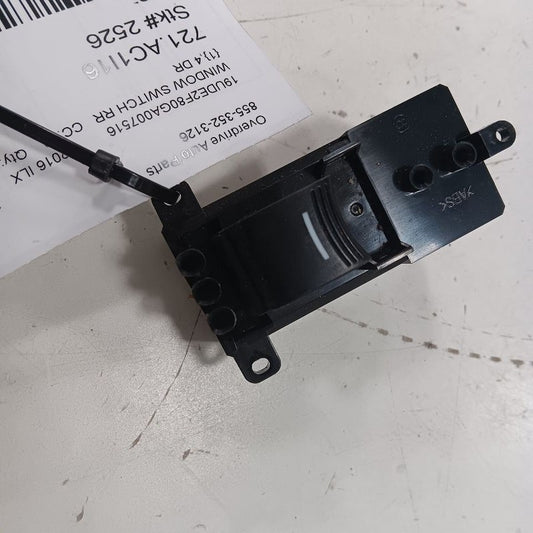 Acura ILX Power Window Switch Right Passenger Rear  2016 2017 2018