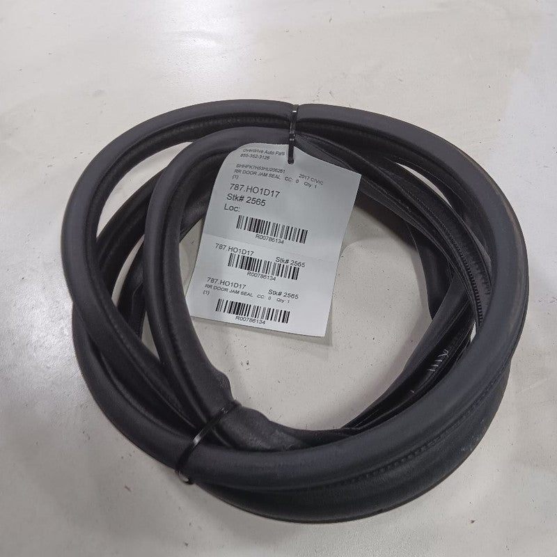 Honda Civic On Body Door Jamb Seal Rear Right Passenger Back 2016 2017 2018 2019