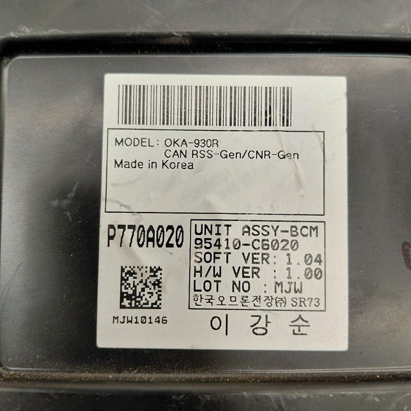 BCM Keyless Ignition Smart Key Control Module US Market 16-18 Kia Sore