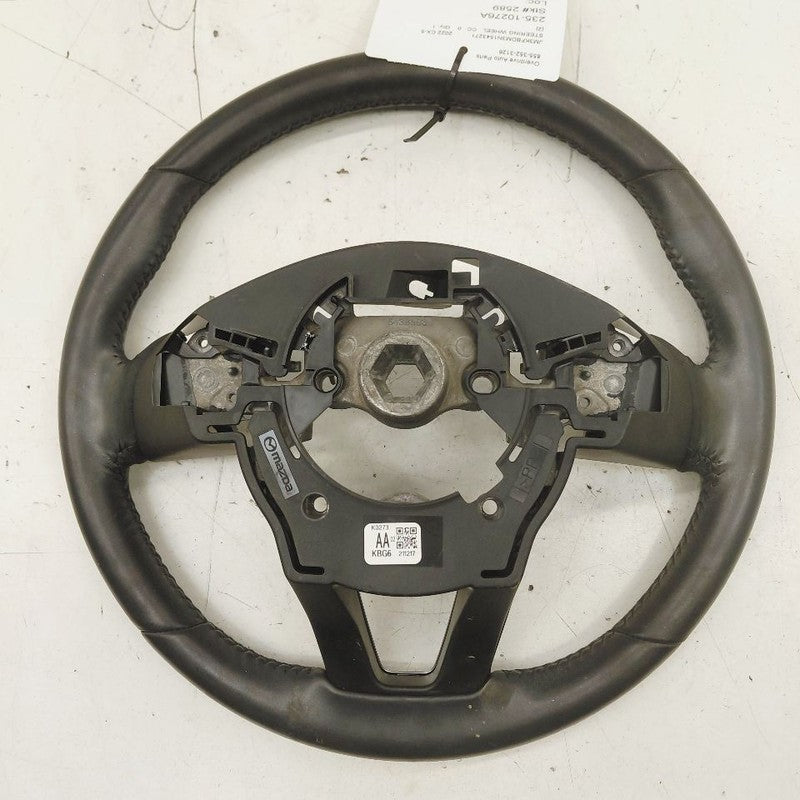 Steering Wheel Non-heated Leather Fits 22-23 Mazda CX-30 OEM