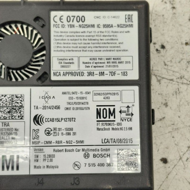 Human Machine Interface Control Module ID 84089011 Fits 16-17 MALIBU