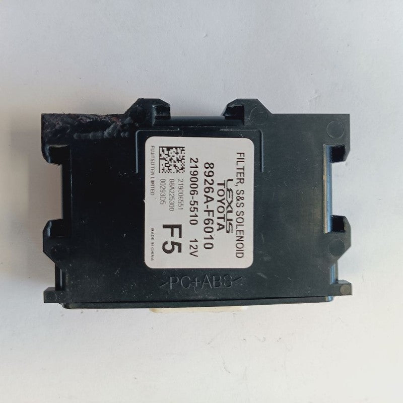 Lexus NX350 Engine Start Stop Filter Solenoid Module {8926AF6010} 2022