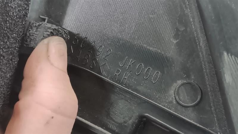 Infiniti G37 Mirror Mount Cover Door Trim Right Passenger  2009 2010 2