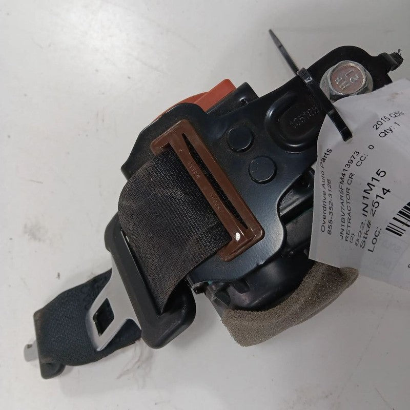 INFINITI Q50 Seat Belt Strap Retractor Center Middle Rear Back  2014 2