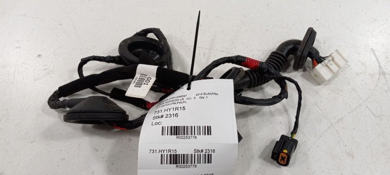 Hyundai Elantra Door Harness Wire Wiring Left Rear 2013 2014 2015 2016 17