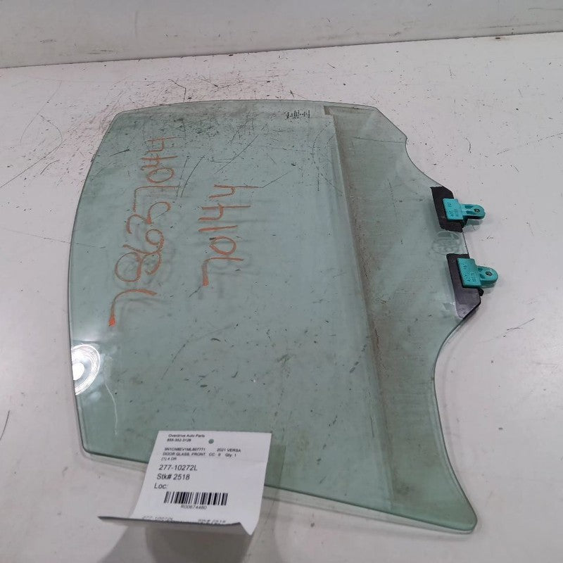 Driver Left Front Door Window Glass Fits 20-23 Nissan Versa 