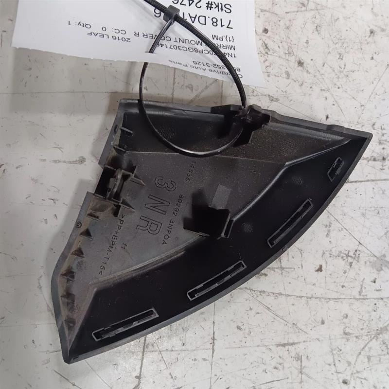 Nissan LEAF Mirror Mount Cover Door Trim Right Passenger  2013 2014 2015 2016 20