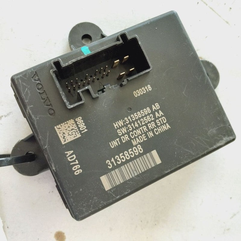 Rear Door Control Module VIN L 1st Digit LWB Fits 16-18 Volvo S60
