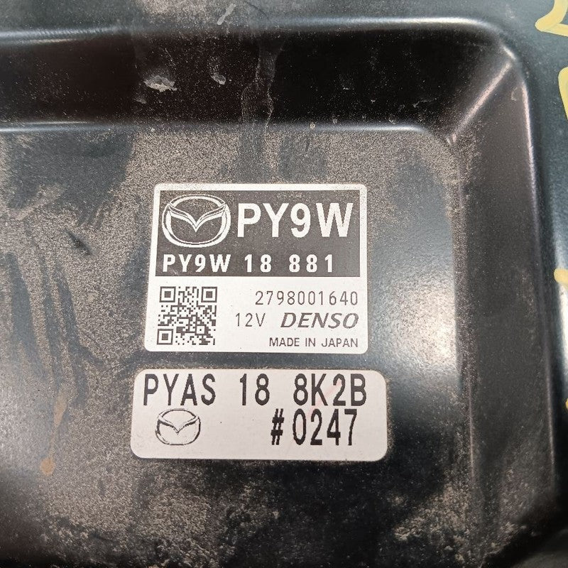 PY9W18881 Engine ECM Mounted By Battery 2.0L ID PY9W-18-881A Fits 17-18 Mazda 3