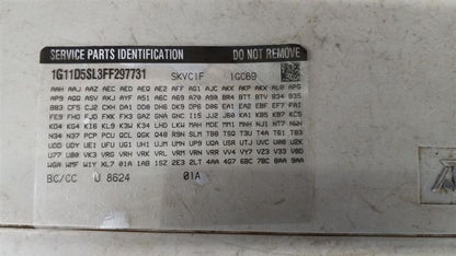 Does Not Apply Chevy Chevy Malibu Traction Control Switch 2013 2014 2015 2016