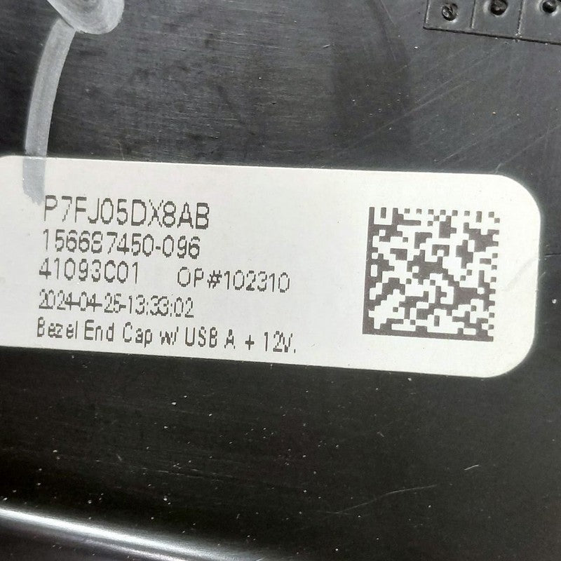 Jeep Compass Center Console Rear End Cap Trim Cover  2025 2024 2023 OE