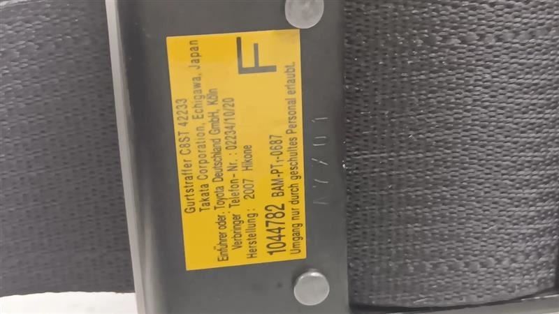 Lexus LS460 Seat Belt Strap Retractor Left Rear Back  2007 2008 2009