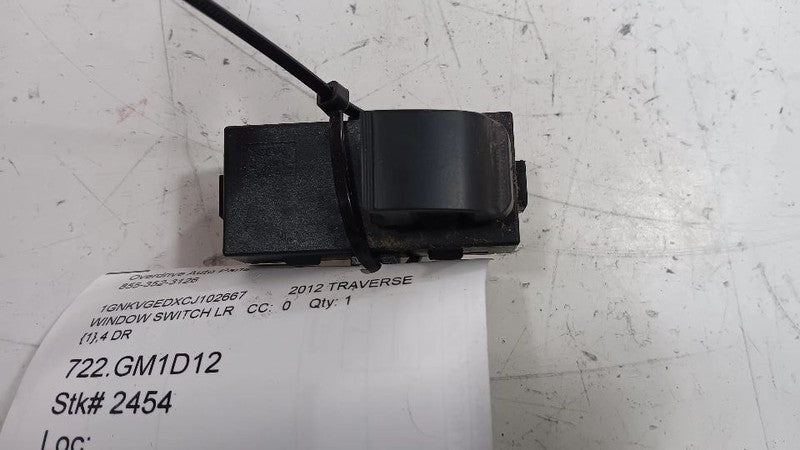 Chevy Traverse Window Switch Power Left Rear  2010 2011 2012 2013 OEM