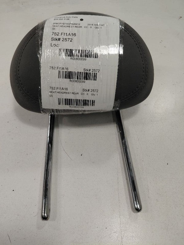 Fiat 500 Seat Headrest Rear Back Seat Head Rest  2016 2017 2018 OEM