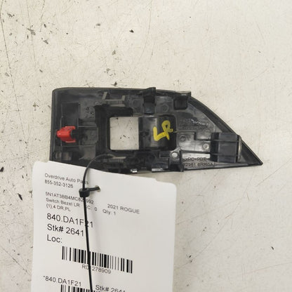 Nissan Rogue Window Switch Bezel Left Rear 2021 2022 2023