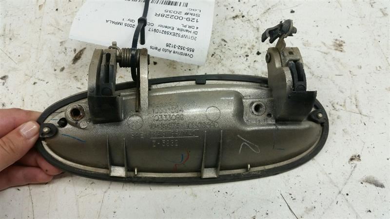 10333069 Passenger Right Door Handle Exterior Outside Fits 04-07 Chevy Monte Carlo