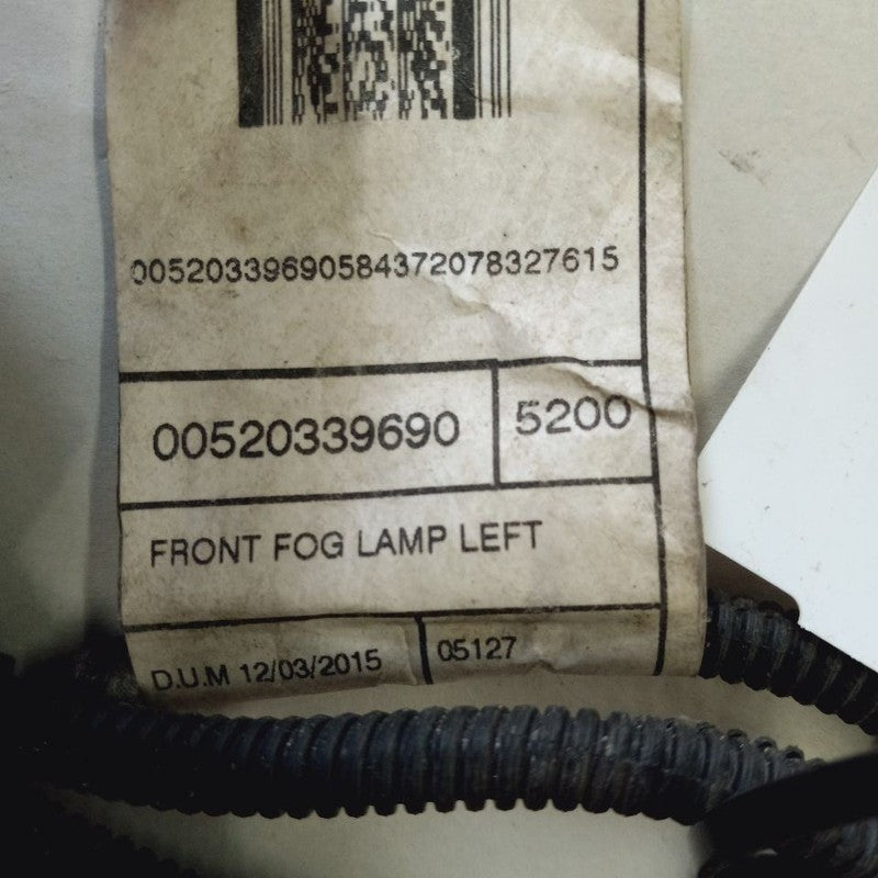 Fiat 500 X Model Driver Left Front Fog Light Wire Harness {00520339690