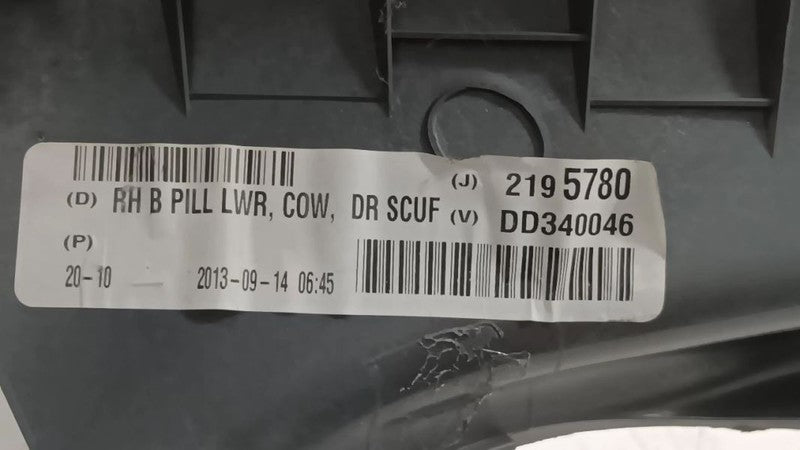 Dodge Dart Sill Trim Plate Door Jam Threshold Right Passenger Rear  2013 2014 20