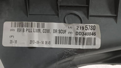 Dodge Dart Sill Trim Plate Door Jam Threshold Right Passenger Rear  2013 2014 20