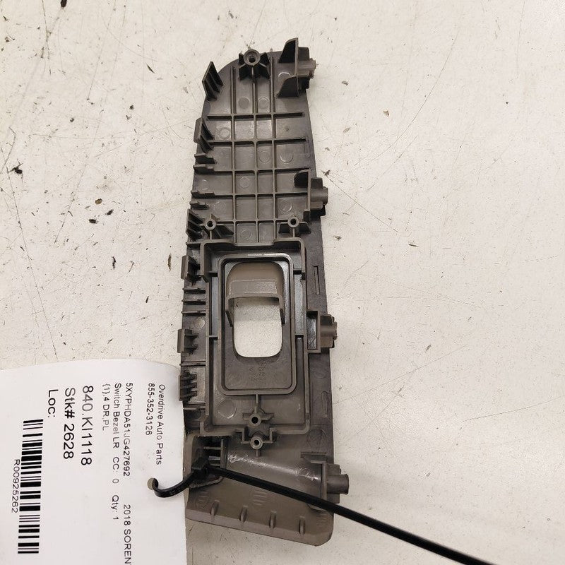 Kia Sorento Window Switch Bezel Left Rear 2018 2017 2016