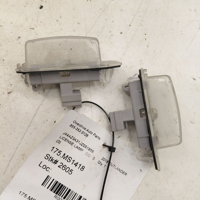 Mitsubishi Outlander   License Plate Light Lamp  2018 2017 2016
