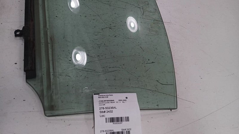 6810450190 Left  Rear Door Window Glass SWB Fits 07-17 LEXUS LS460