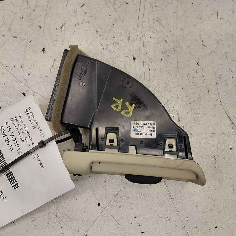 Volvo S60 Heat Heater AC Air Vent Passenger Rear B-Pillar 2018 2017 20