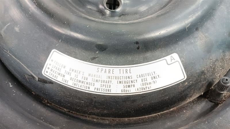 42700S5A901 Wheel 15x4 Spare Rim and Tire Fits 09-11 FIT 