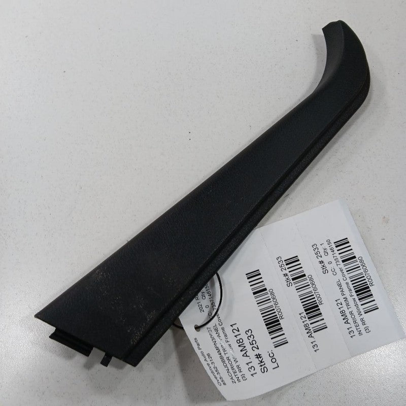 Jeep Renegade Passenger Right Rear Window Frame Cover Trim {7357146150