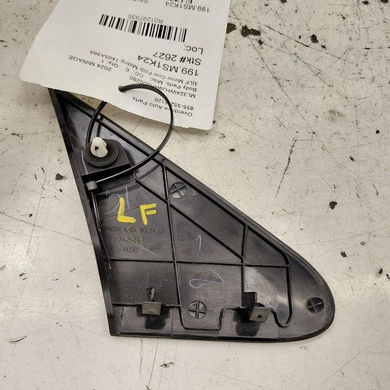 Mitsubishi Mirage Driver Left Front Mirror Corner Fender Molding {7405