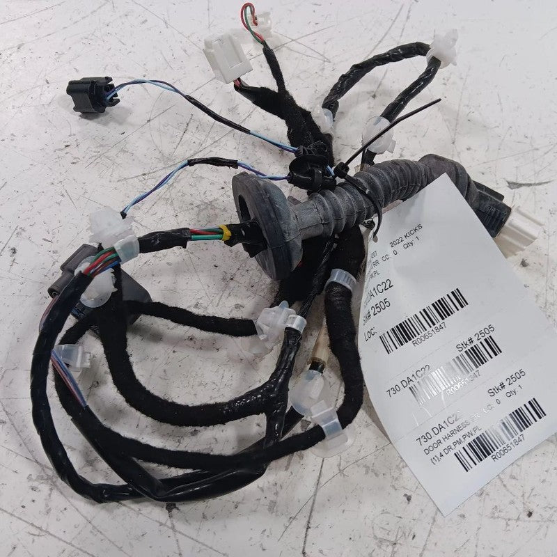 Nissan Kicks Door Harness Wire Wiring Right Passenger Rear  2021 2022 