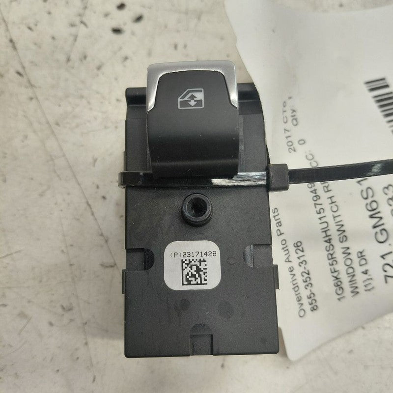 Cadillac CT6 Power Window Switch Right Passenger Rear  2018 2017 2016
