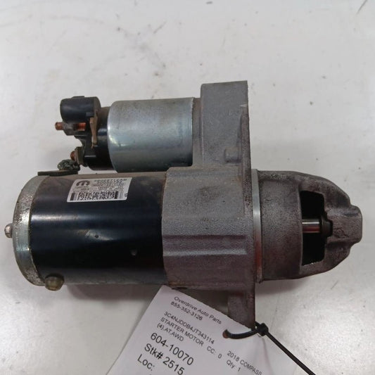 56029712AC Engine Starter Motor Fits 19-23 Jeep Cherokee