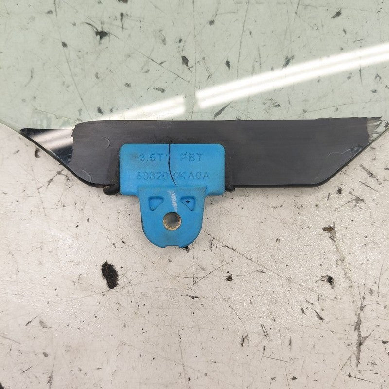 Driver Left Front Door Glass Window Hatchback Note Fits 17-19 Nissan V