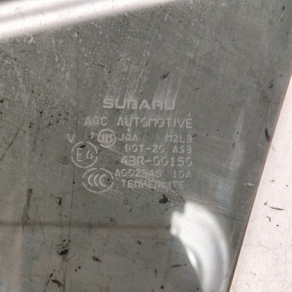 Passenger Right Rear Door Glass Window 18-23 XV Subaru Crosstrek