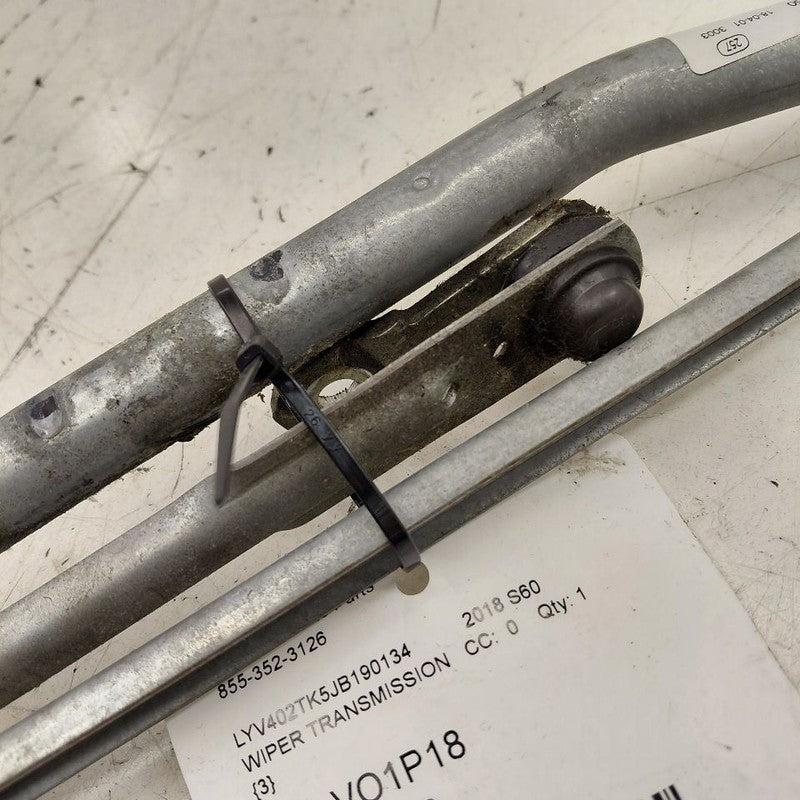 Volvo S60 Windshield Wiper Transmission Linkage  2018 2017 2016