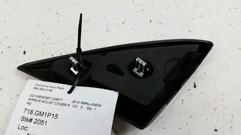 Chevy Impala Mirror Mount Cover Door Trim Right Passenger 2013 2014 2015 2016