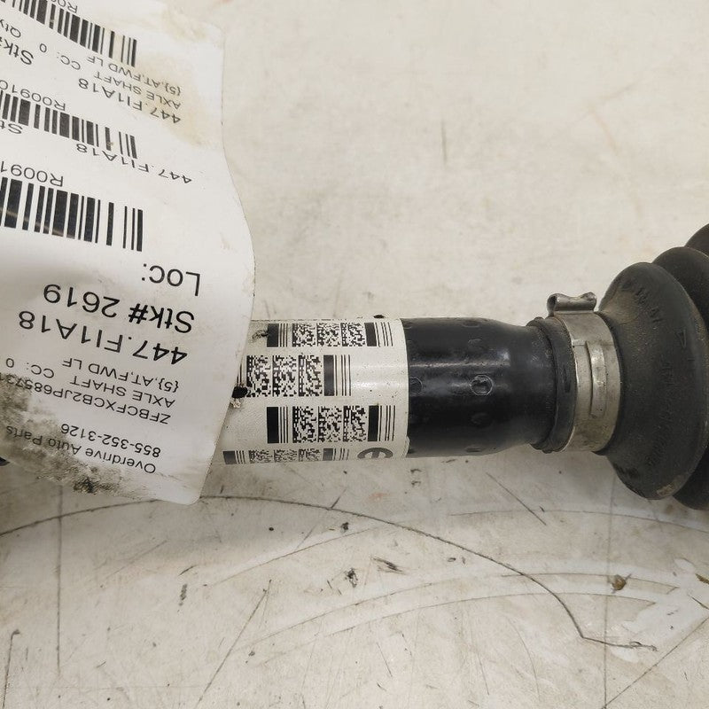 2018 Fiat 500 X Model Driver Left Front CV Axle Shaft
