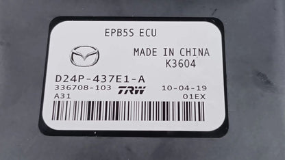 Mazda CX-3 Parking Brake Module D24P437E1A 2019 2020 2021 2022 OEM