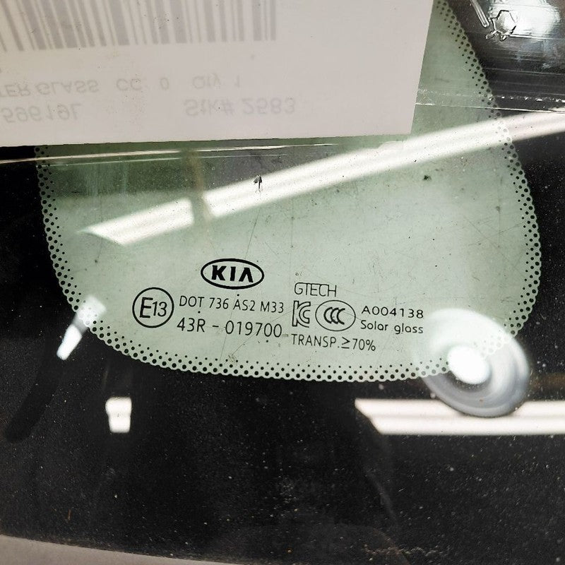 Driver Left Quarter Glass Window US Built VIN 5 1st Digit Fits 16-20 K
